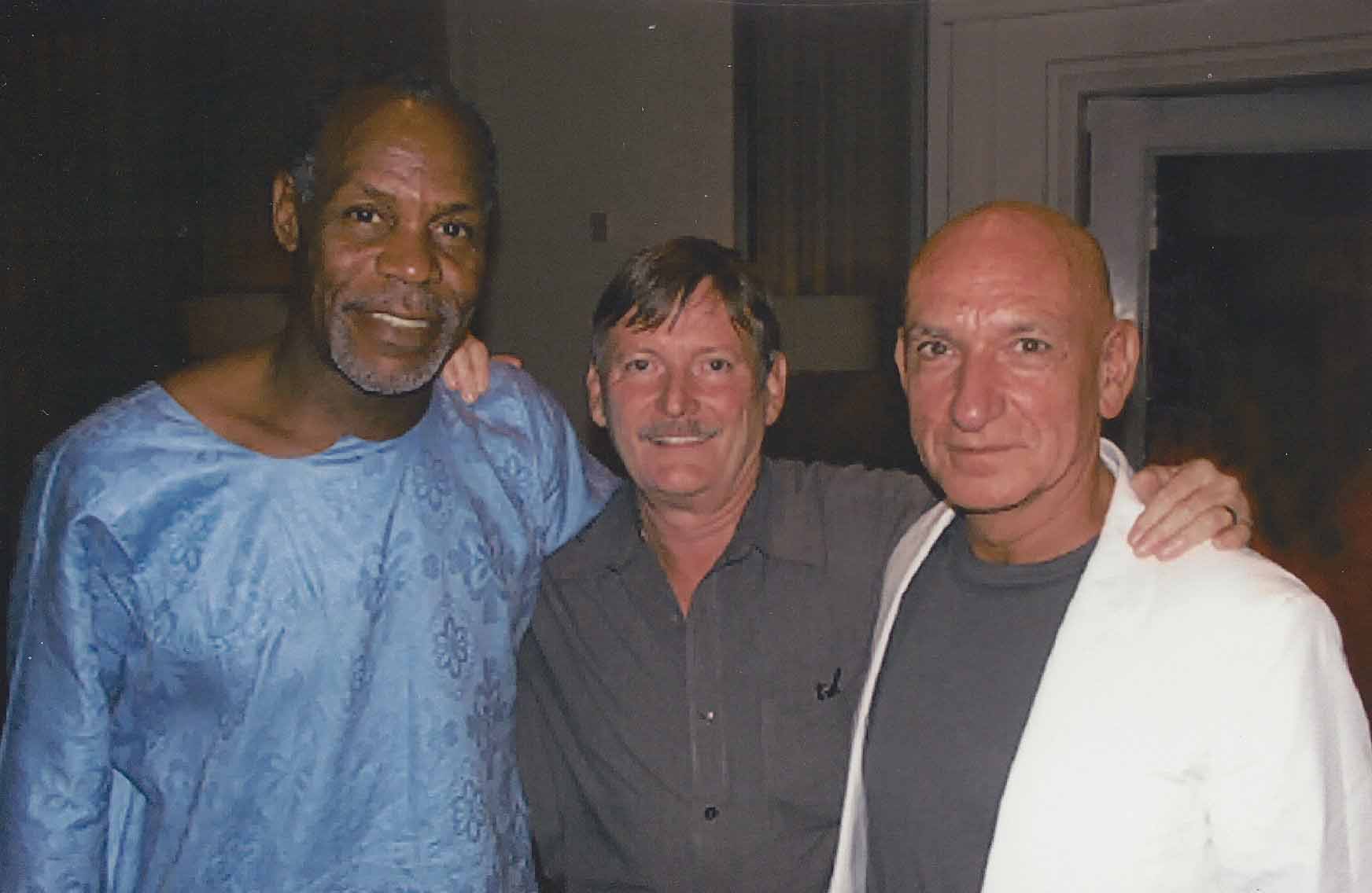 KMc with Danny Glover and Sir Ben Kingsley in 