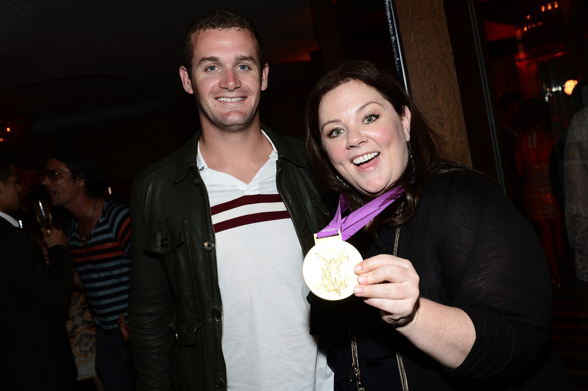 Olympic gold medalist Tyler Clary and actress Melissa McCarthy