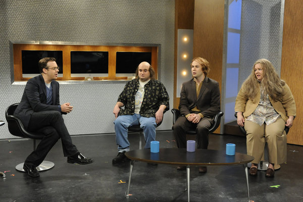 Still of Taran Killam, Melissa McCarthy, Jason Sudeikis and Bobby Moynihan in Saturday Night Live (1975)