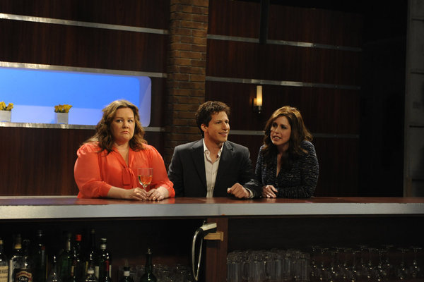 Still of Melissa McCarthy, Andy Samberg and Vanessa Bayer in Saturday Night Live (1975)