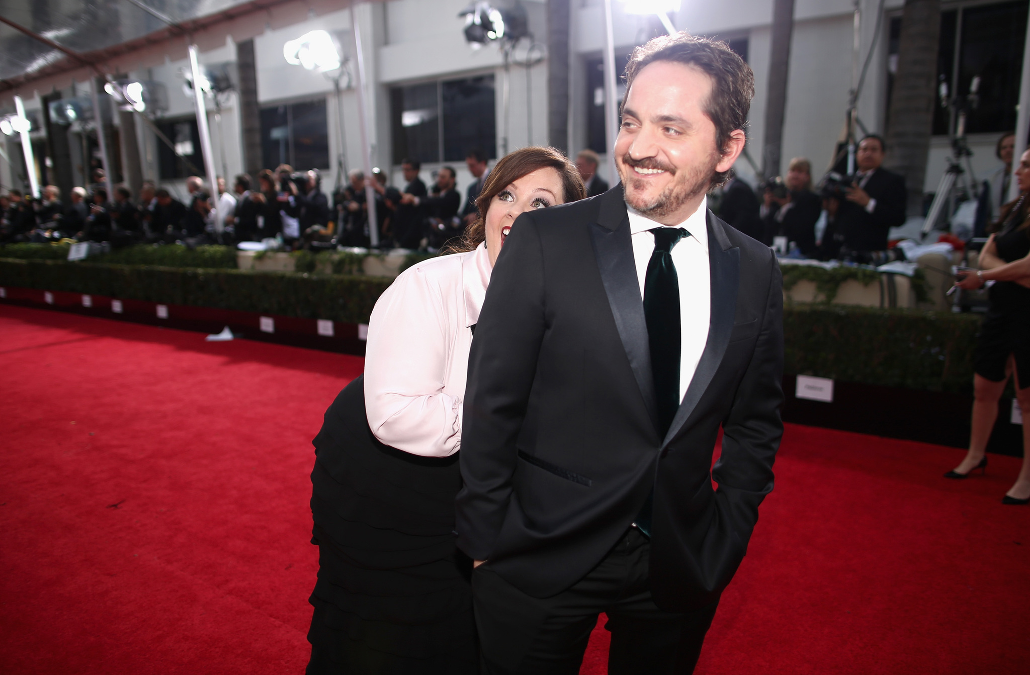 Melissa McCarthy and Ben Falcone at event of The 72nd Annual Golden Globe Awards (2015)