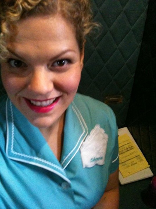 S. Siobhan McCarthy on the Set of Fringe- Waitress.