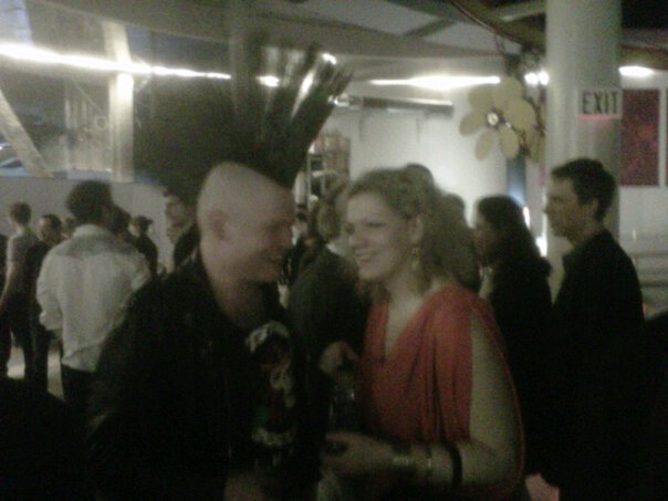Producer S. Siobhan McCarthy at Crazy 8's Gala with DOP Matt Leaf
