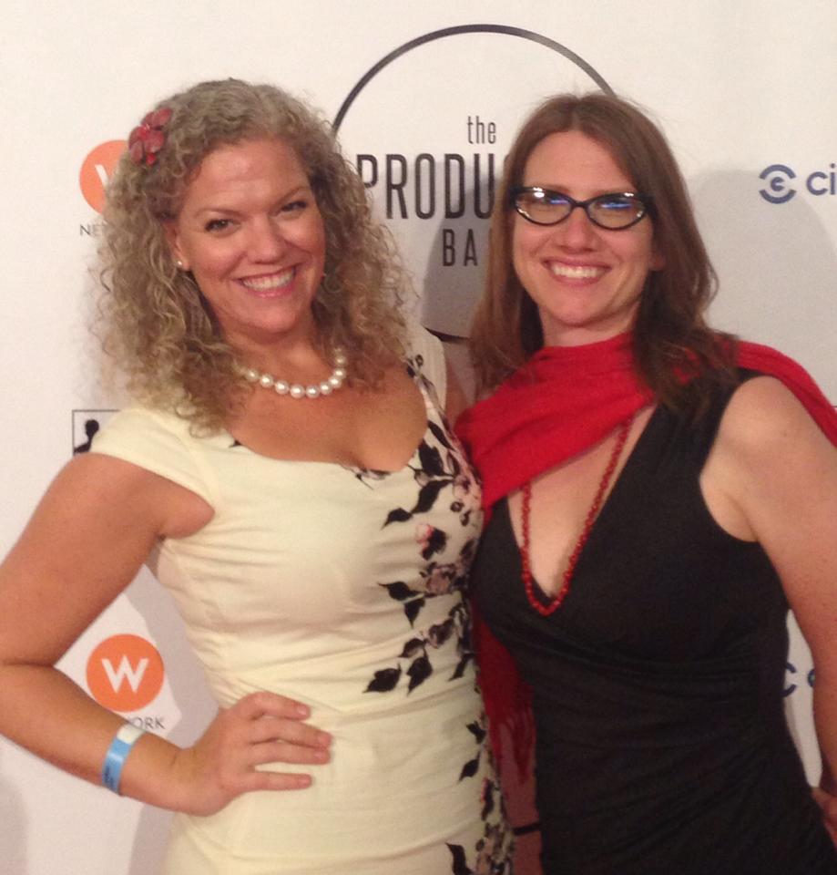 Producer/ Creator S. Siobhan McCarthy at the TIFF 14 Producers Ball Red carpet with Xandra Grayson