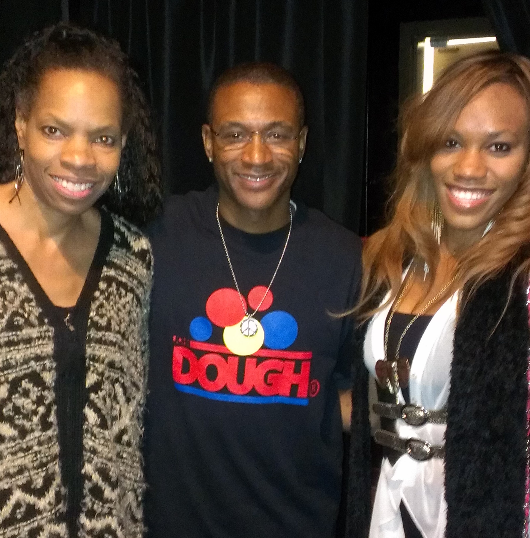 Cat'Ania McCoy-Howze, Tommy Davidson, Pra'Elle Howze at the Improve