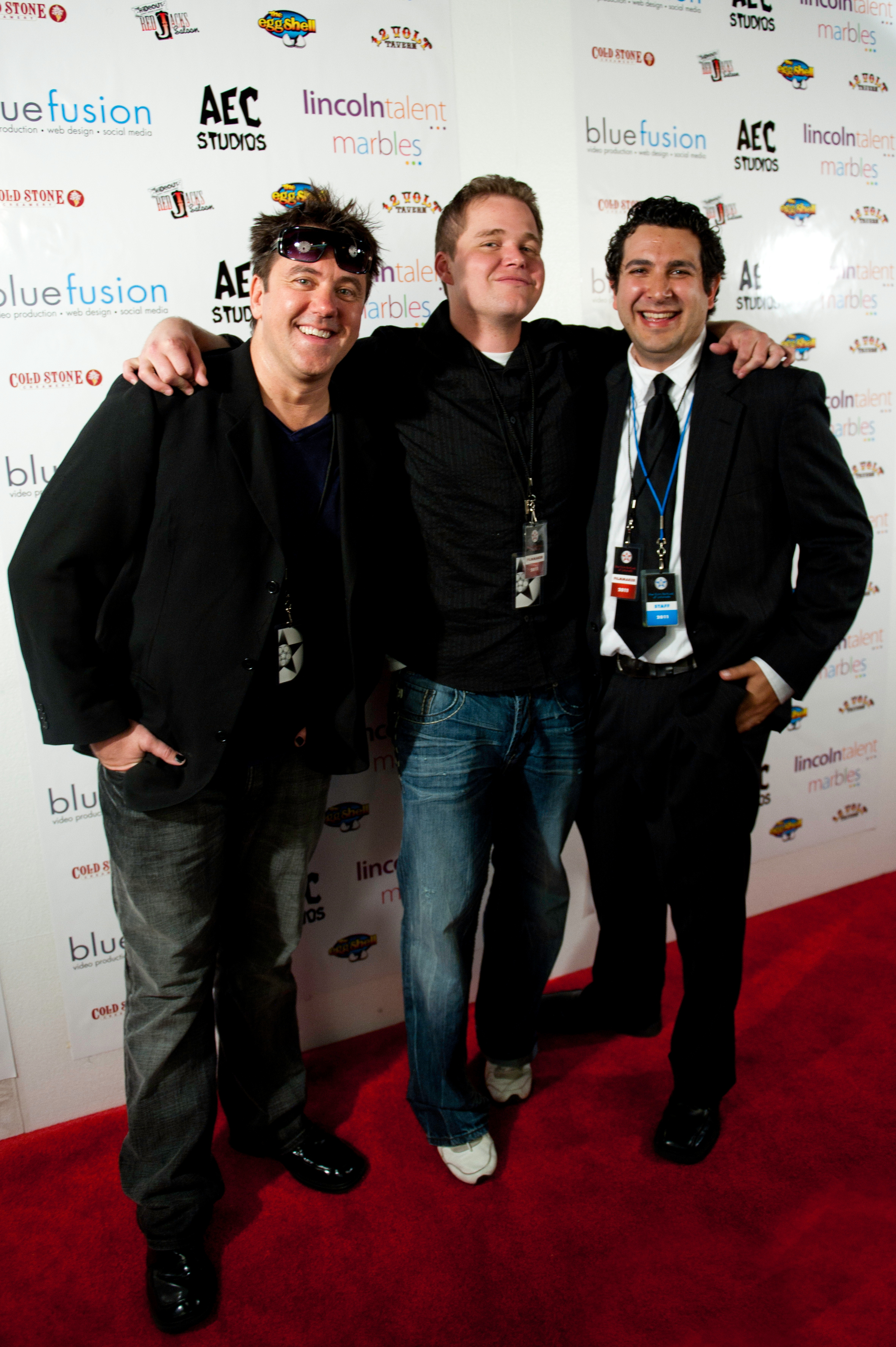 Brian McCulley, Cayce Brown and John Crockett on the Red carpet at the Film Festival of Colorado (2011)