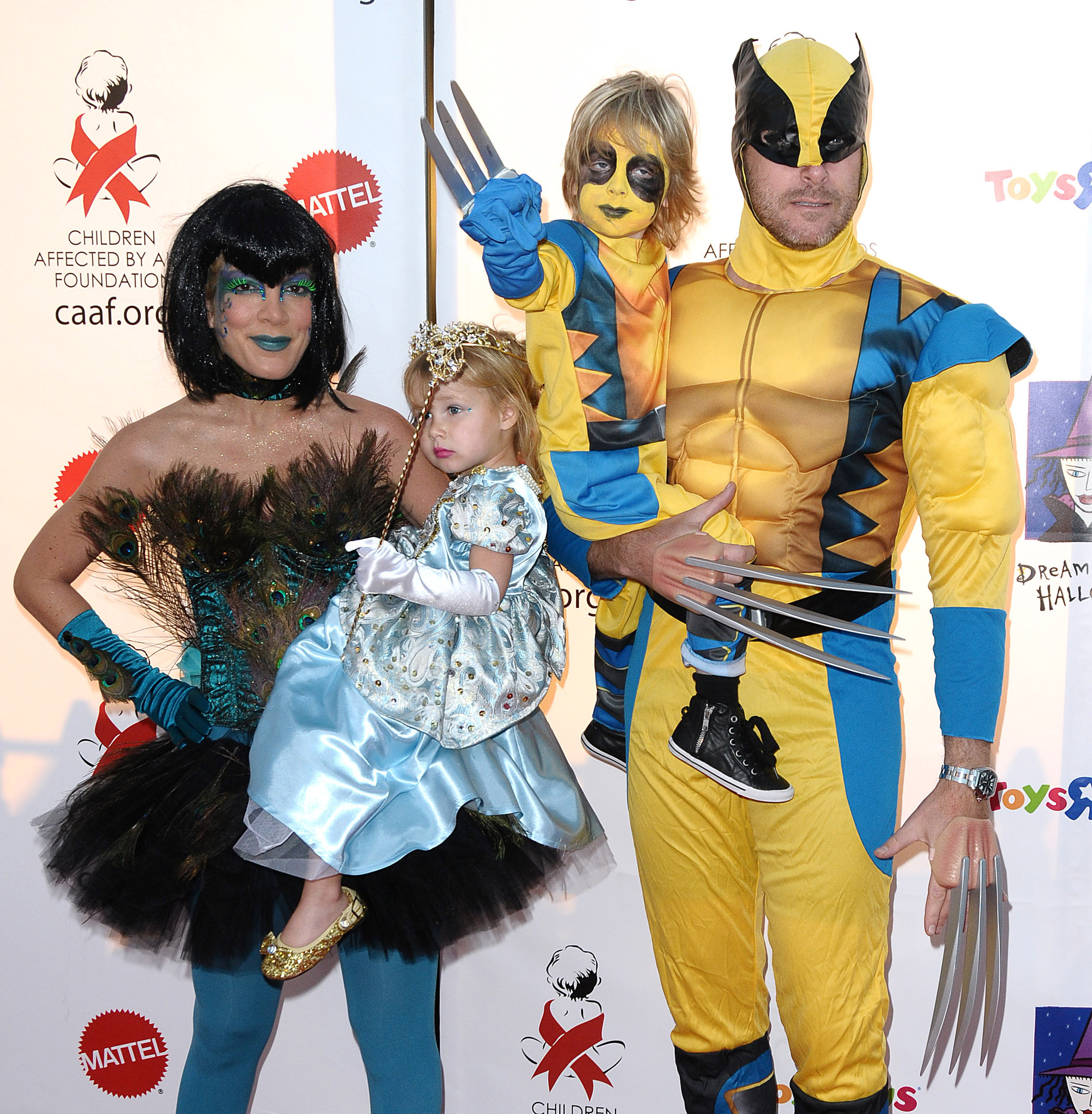 Tori Spelling, Dean McDermott, Liam McDermott and Stella McDermott