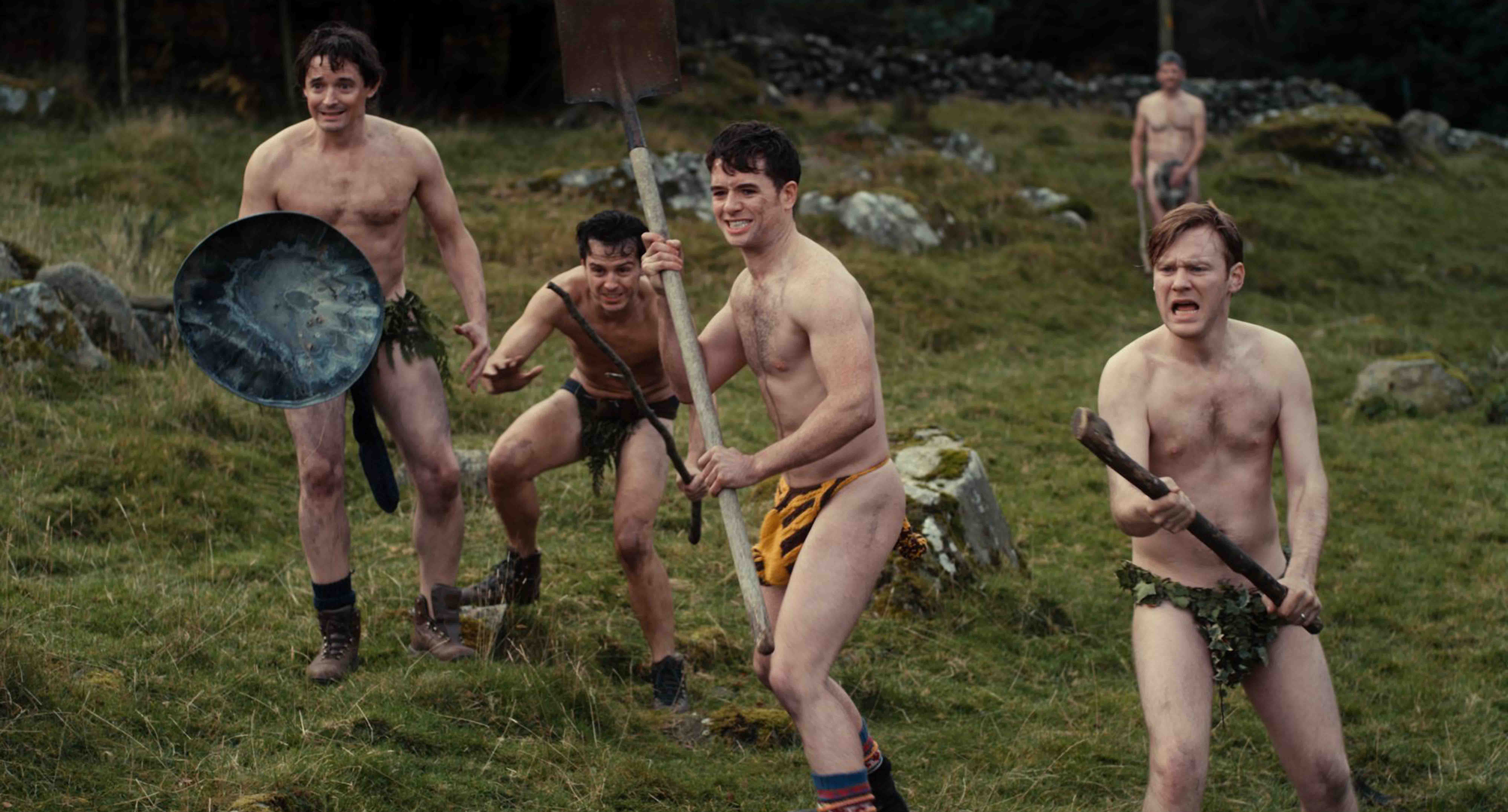 Still of Andrew Bennett, Michael Legge, Peter McDonald, Hugh O'Conor, Andrew Scott and Brian Gleeson in Bernvakaris (2013)