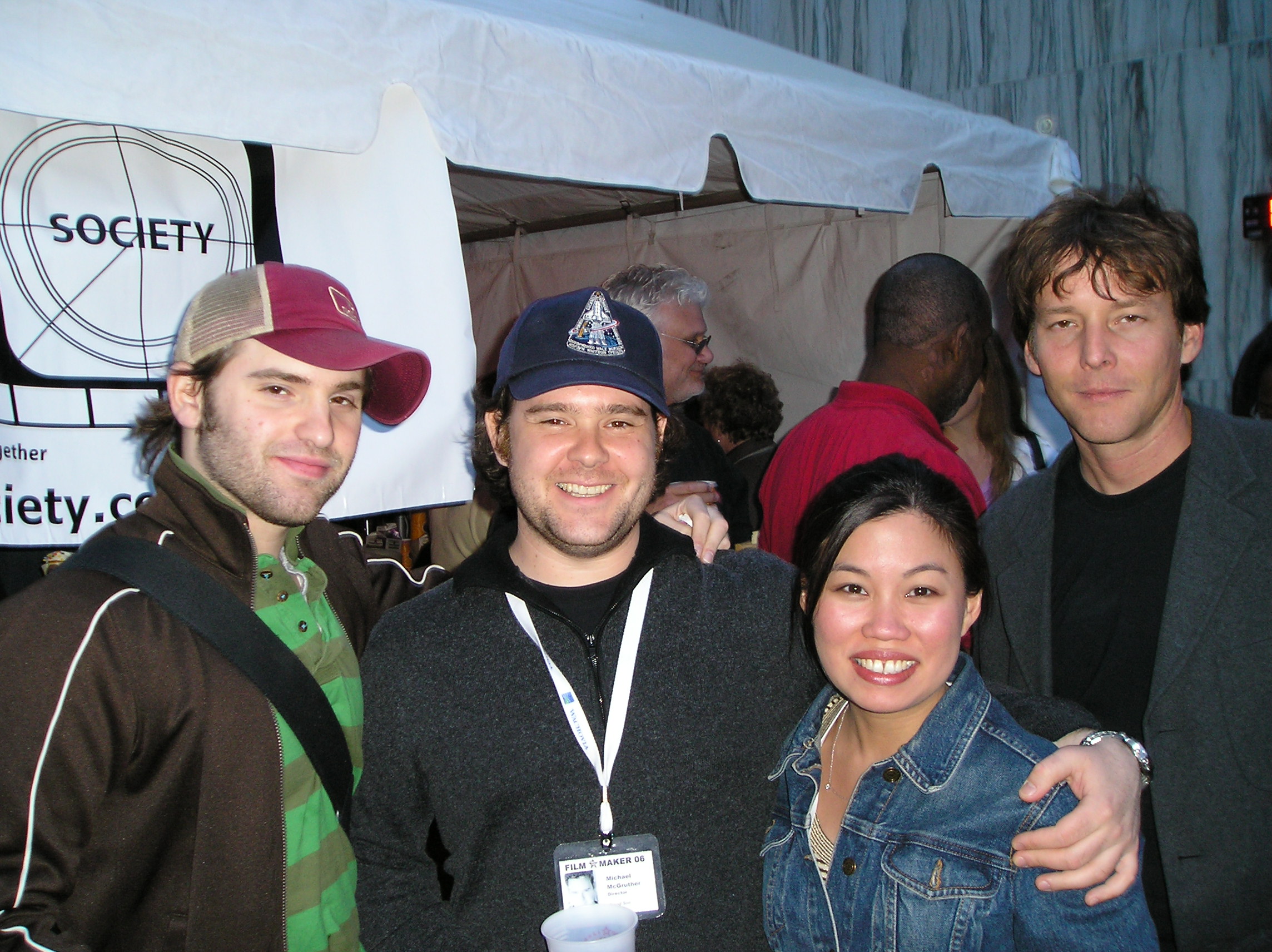 Cinematographer Timothy Nuttall, Director Michael McGruther, Producer Michele Santos, Producer Tom Macdonald, at Trenton, NJ Film Festival 2006- Winner, Best Director of short Fil Narrative