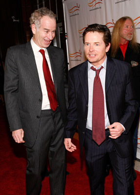 Michael J. Fox and John McEnroe