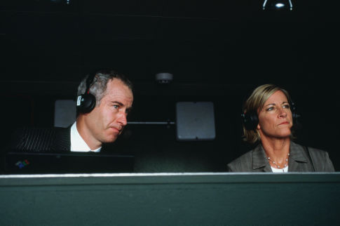 Still of Chris Evert and John McEnroe in Wimbledon (2004)