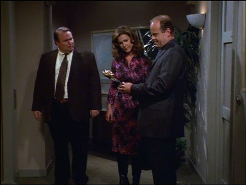 Still of Kelsey Grammer, Peri Gilpin and Tom McGowan in Frasier (1993)