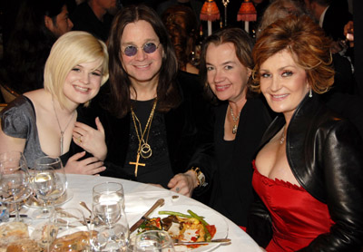 Ozzy Osbourne, Judy McGrath, Sharon Osbourne and Kelly Osbourne