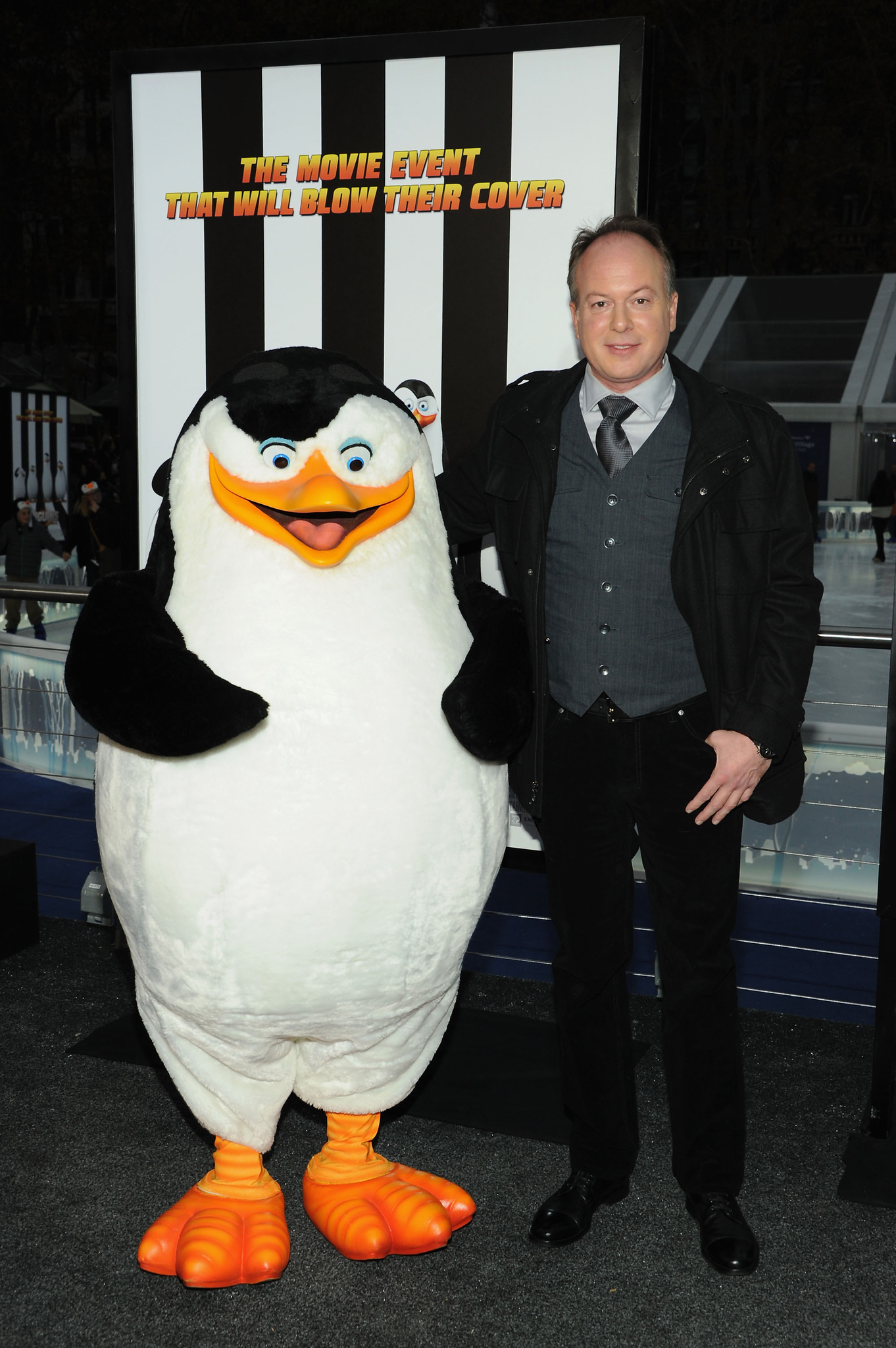 Tom McGrath at event of Penguins of Madagascar (2014)