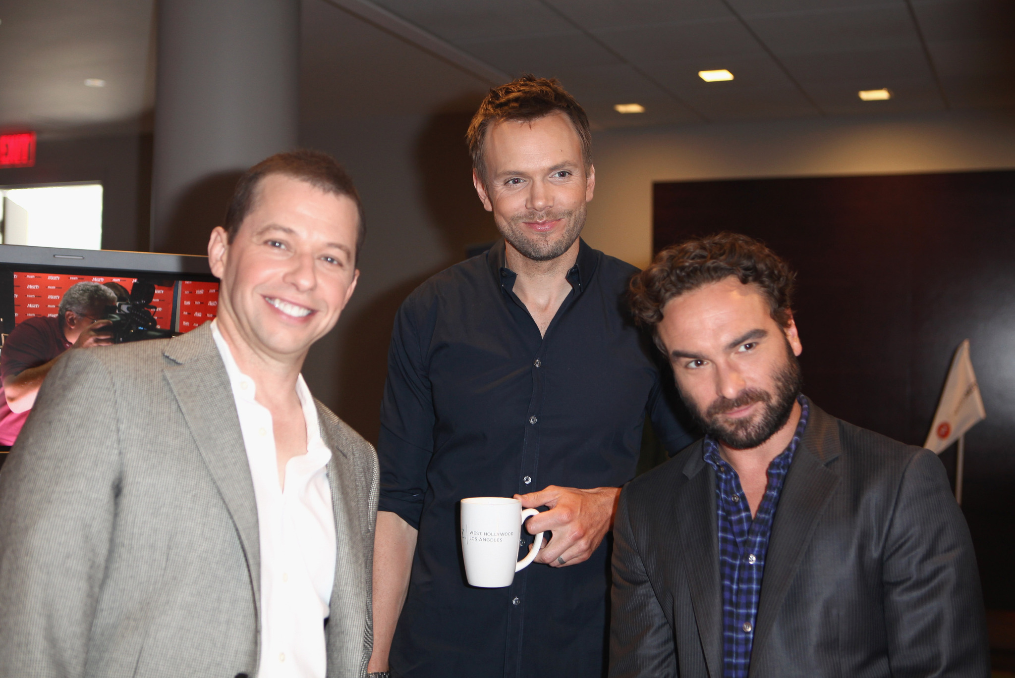 Jon Cryer, Johnny Galecki and Joel McHale