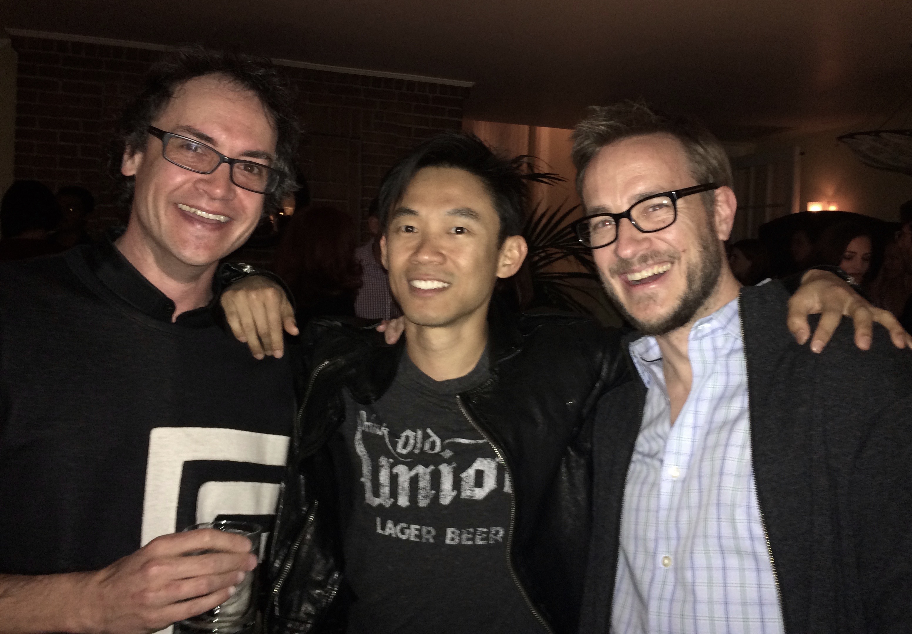 Furious 7 party with James Wan and Mike Wassel