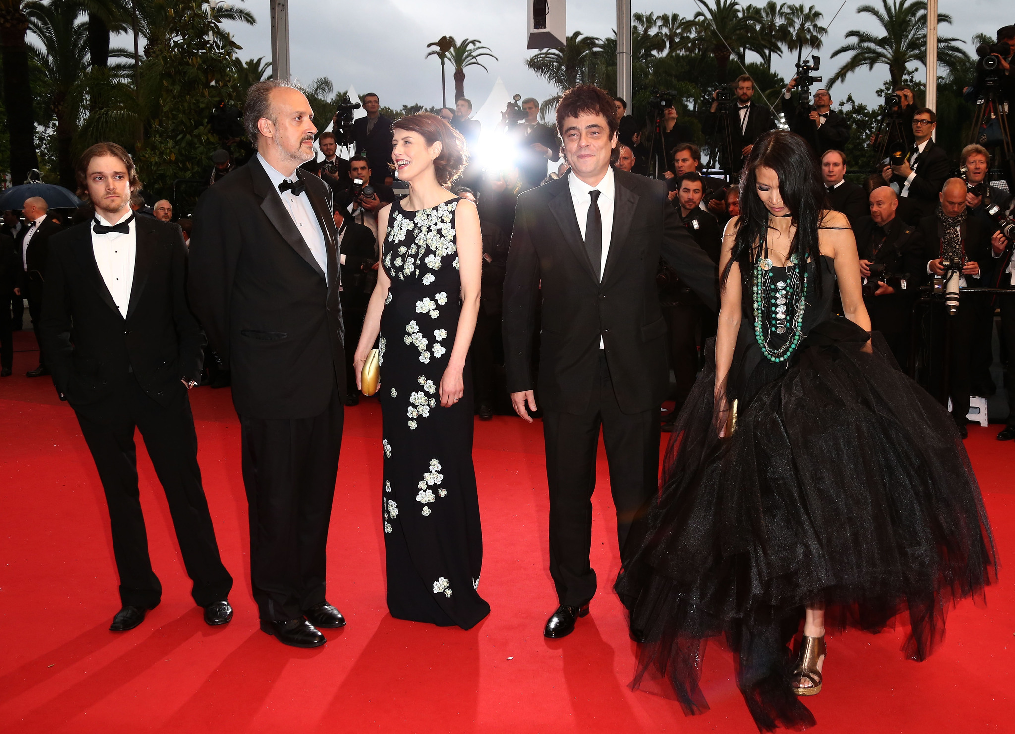 Benicio Del Toro, Gina McKee, Michelle Thrush, Kent Jones and Danny Mooney at event of Jimmy P. (2013)