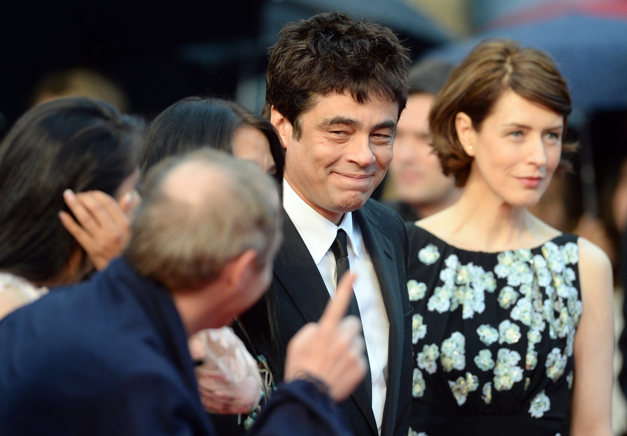 Benicio Del Toro and Gina McKee at event of Jimmy P. (2013)