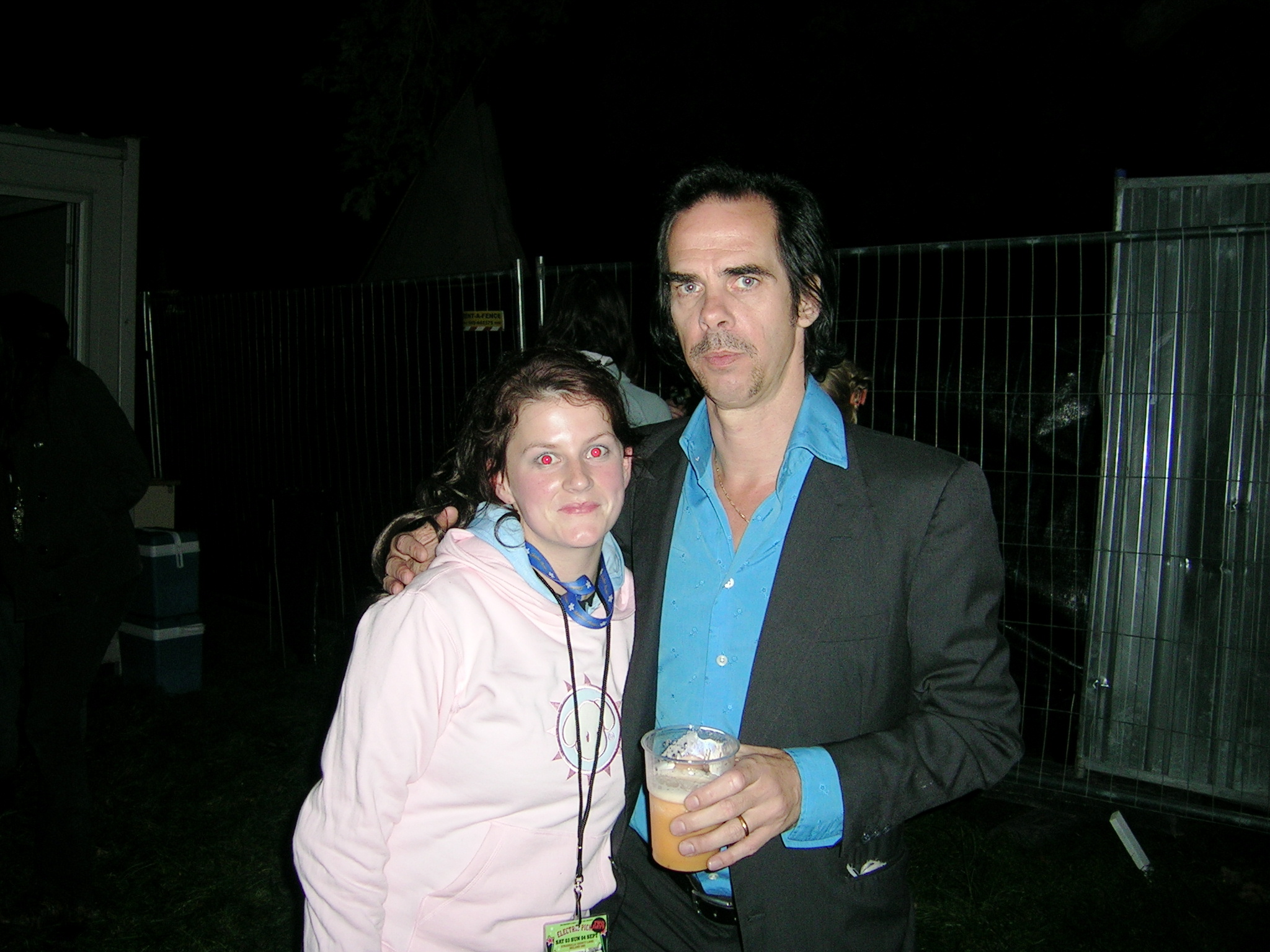 Georgina McKevitt and Nick Cave. Electric Picnic, Stradbally, Ireland.