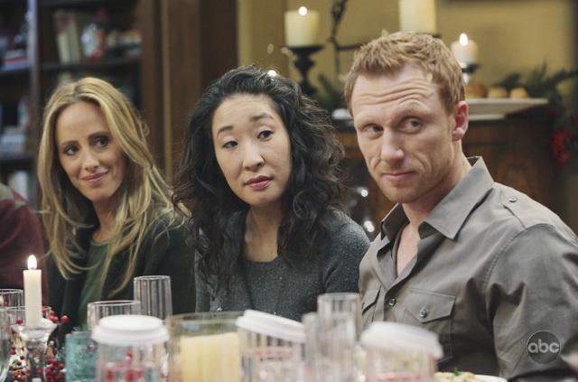 Still of Kim Raver, Kevin McKidd and Sandra Oh in Grei anatomija (2005)