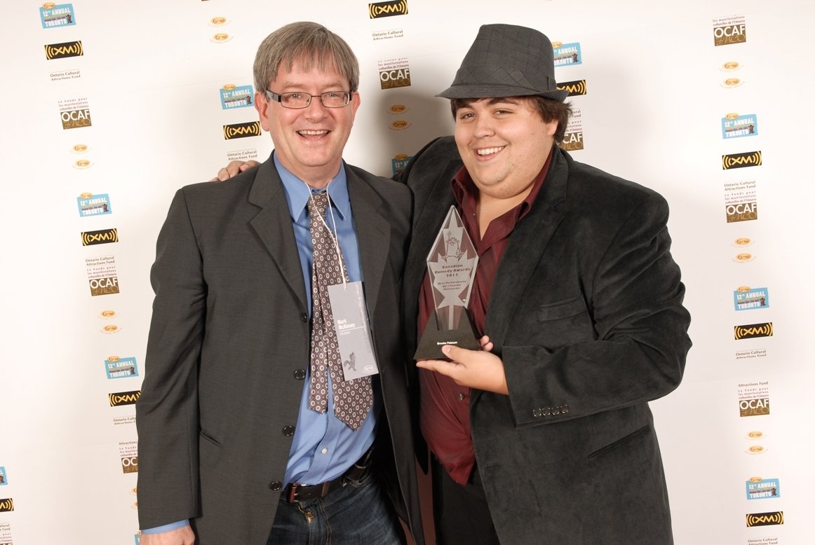 Mark McKinney and Jesse Camacho on the 12th Annual Canadian Comedy Awards Red Carpet.