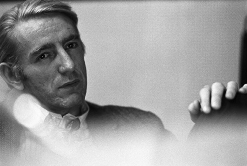 Rod McKuen at a Frank Sinatra recording session in Los Angeles in March of 1969