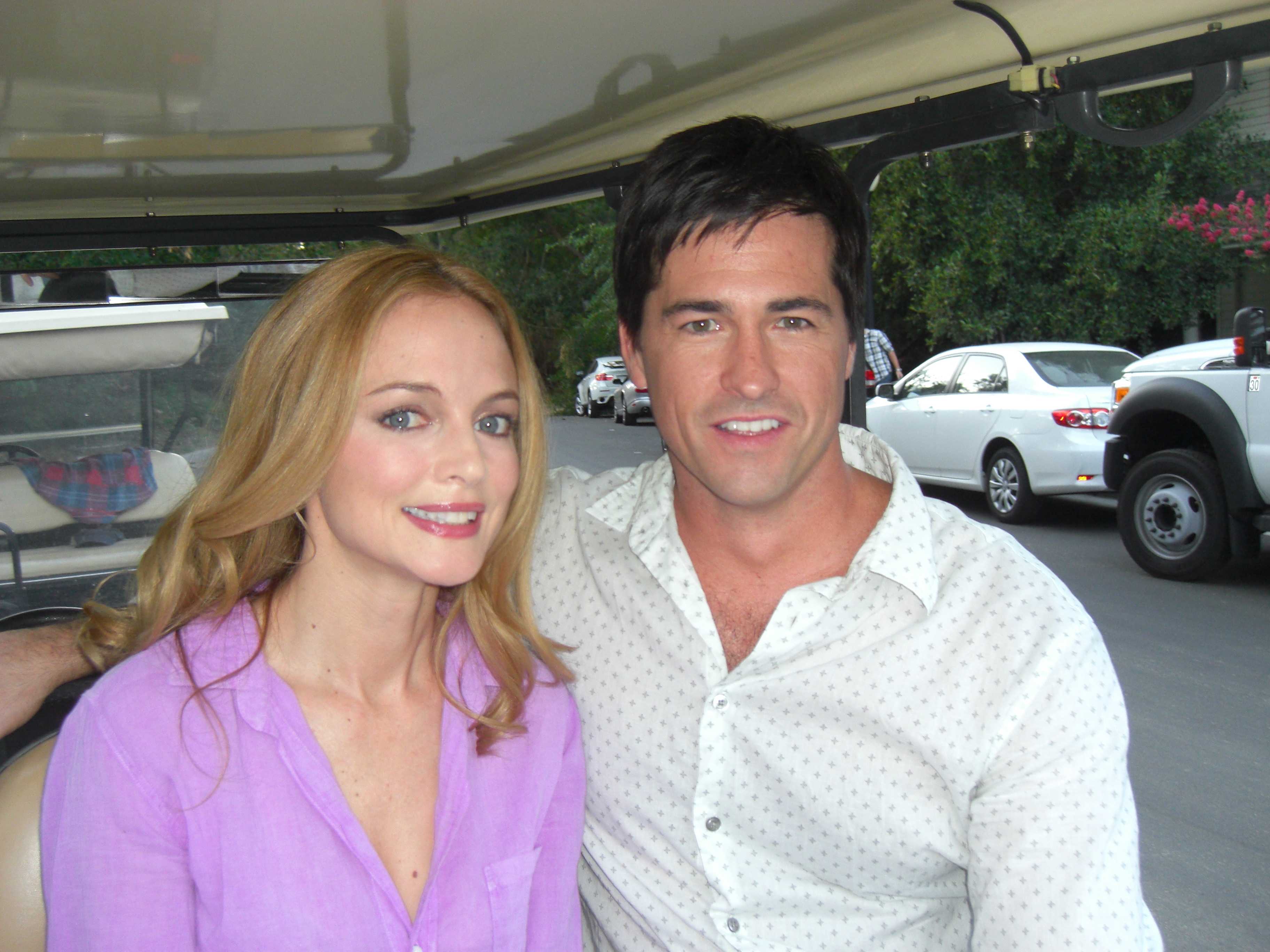 Fun day shooting with Heather Graham on the set of THE HANGOVER 3.