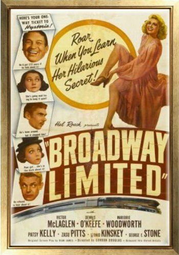 Patsy Kelly, Leonid Kinskey, Victor McLaglen, Dennis O'Keefe, Zasu Pitts and Marjorie Woodworth in Broadway Limited (1941)