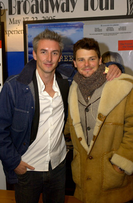Greg McLean and Nathan Phillips at event of Wolf Creek (2005)