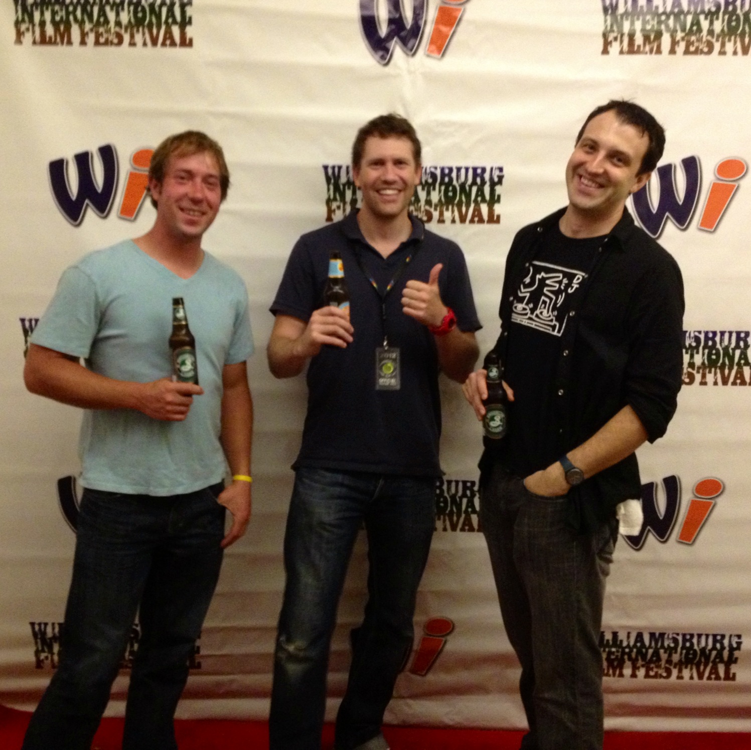 John Cybulski, Jace McLean and Rhett Henckel at Willi Fest, where Jace won for Best Screenplay on 
