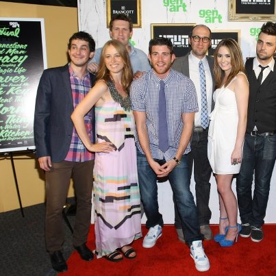 Premier of The Kitchen, From left to right. Tate Ellington, Jillian Clare, Jace McLean, Bryan Greenberg, Ishai Setton, Jillian Clare, and Adam Chambers.