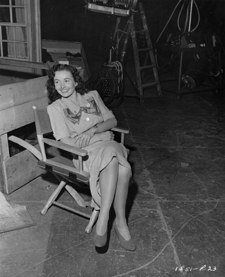 CATHERINE McLEOD on the set of I've Always Loved You