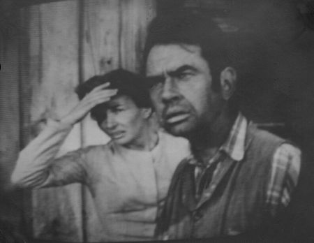 CATHERINE McLEOD and DON KEEFER as husband and wife in Gunsmoke