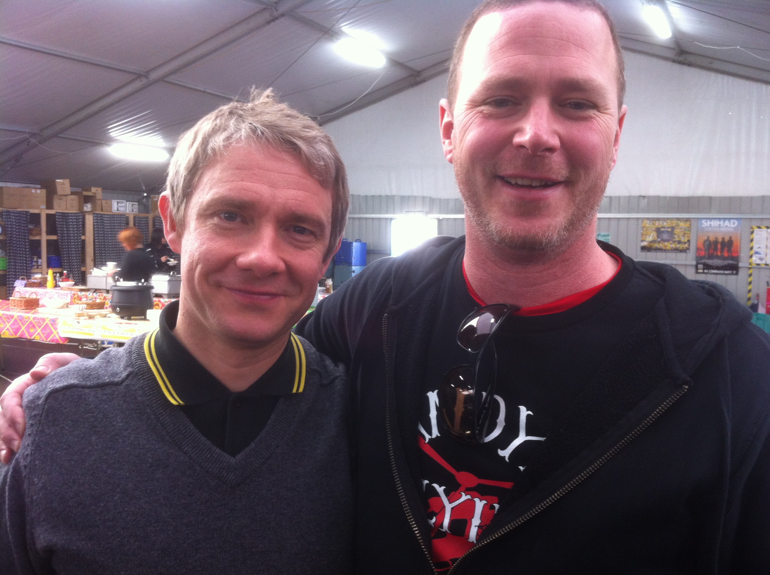 Martin Freeman and Steve McMichael