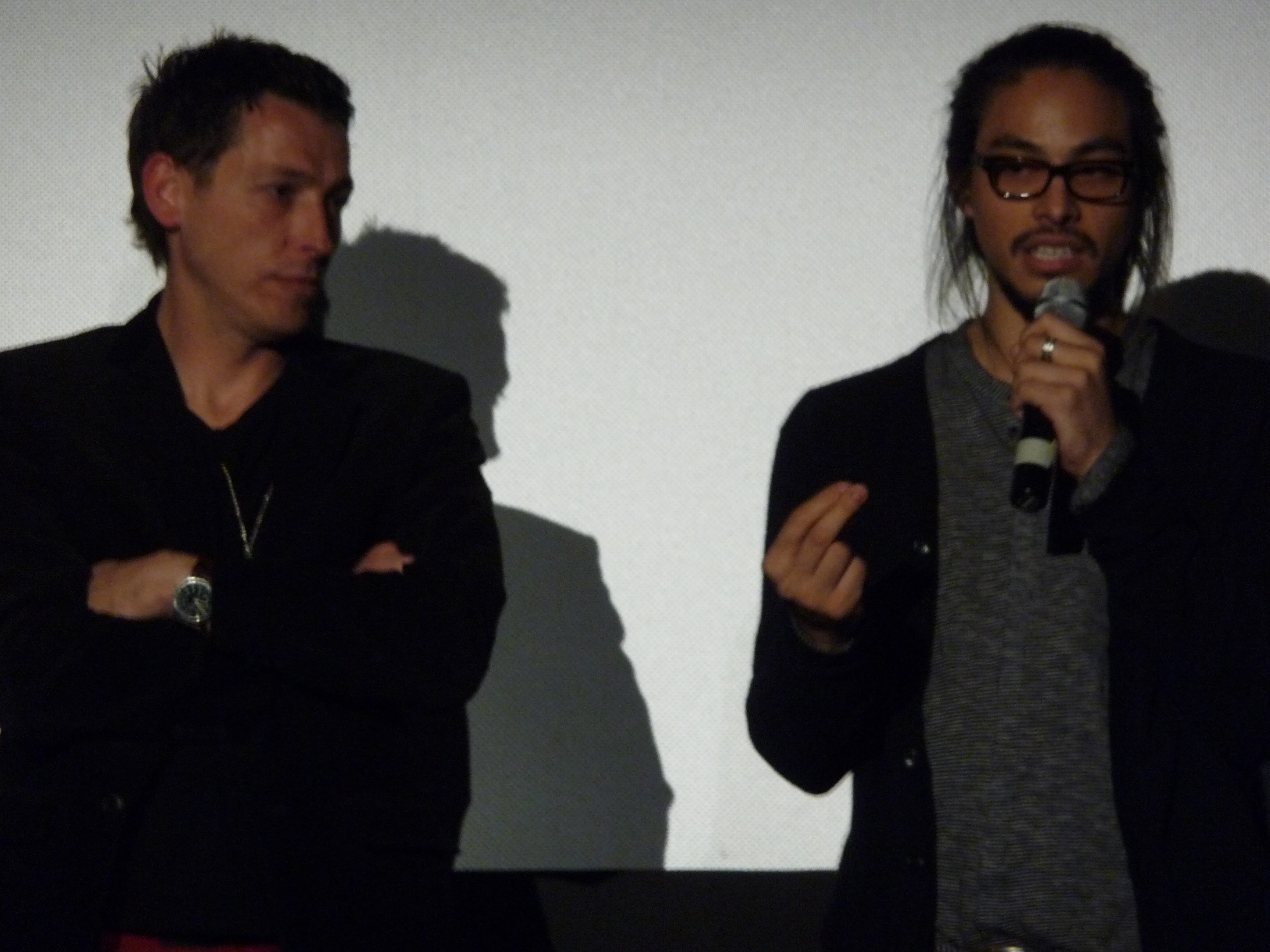 Actor Trent McMullen and Director Kim Chapiron answer questions during a Q&A for their film 'Dog Pound' at the 2010 Tribeca Film Festival.