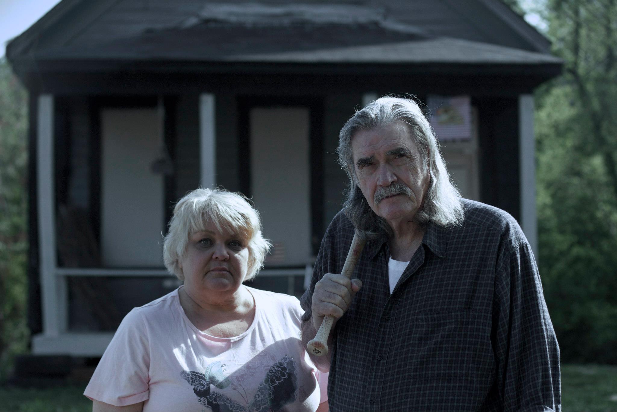 Susan and Johnny McPhail--pose for a promotional photo for LAST CALL--A prize winner at the Louisiana film Prize Festival at Shreveport October 2013