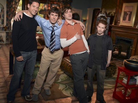 Still of Seth Green, Shane McRae, Josh Cooke and Todd Grinnell in Four Kings (2006)