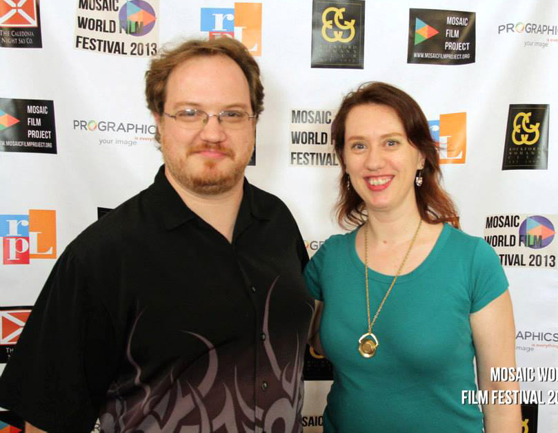 Witchfinder director Colin Clarke and actress Valerie Meachum at Mosaic World Film Festival