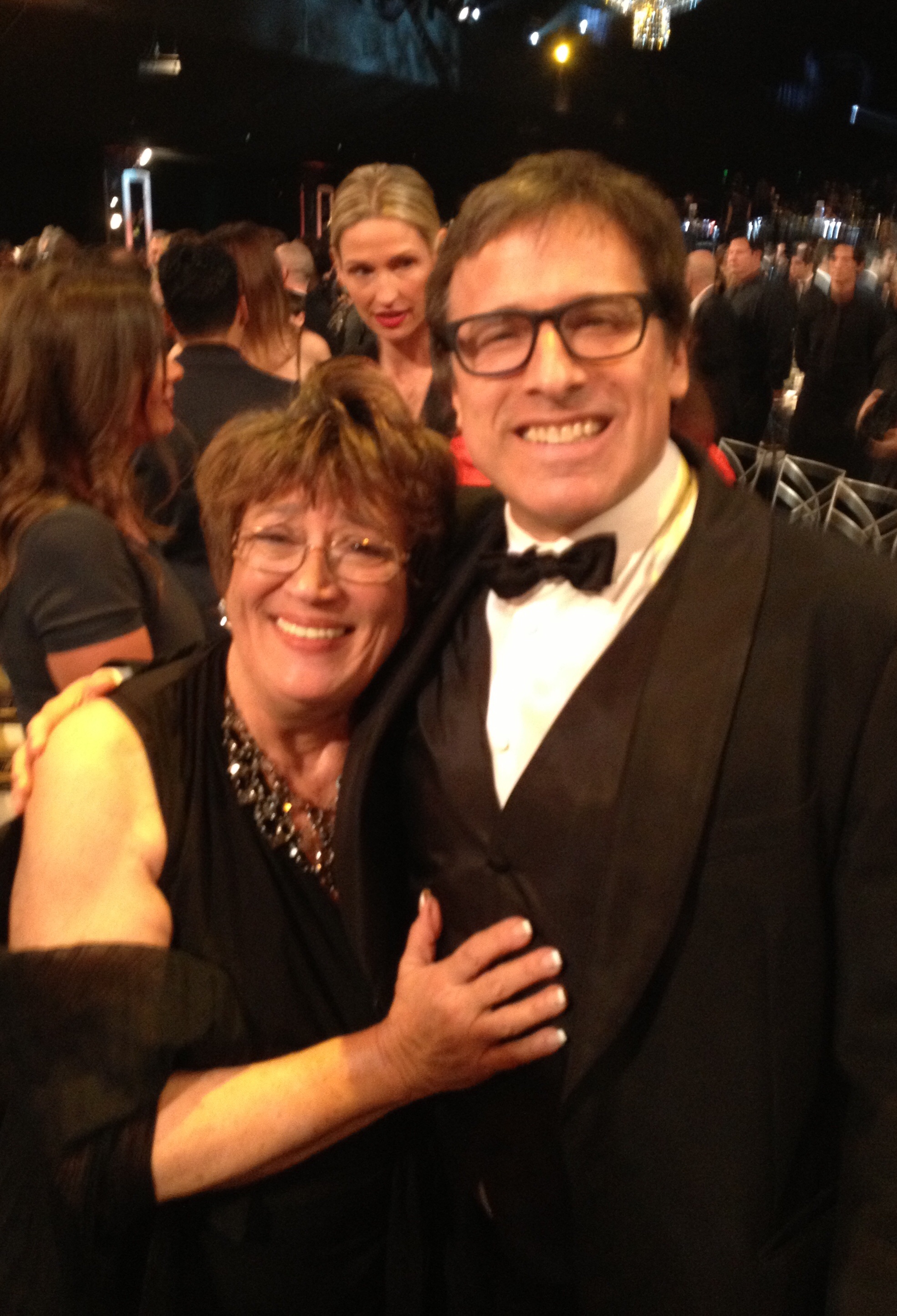 Patsy Meck with director David O. Russell at SAG Awards 2014