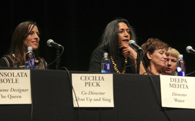 Adriana Barraza, Deepa Mehta and Cecilia Peck