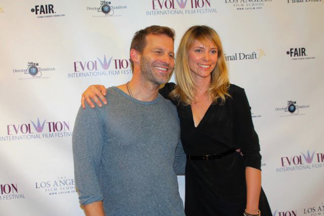At the 2013 Evolution Film Festival in Hollywood, CA with the festival co-founder, Sandra Seeling Lipski.
