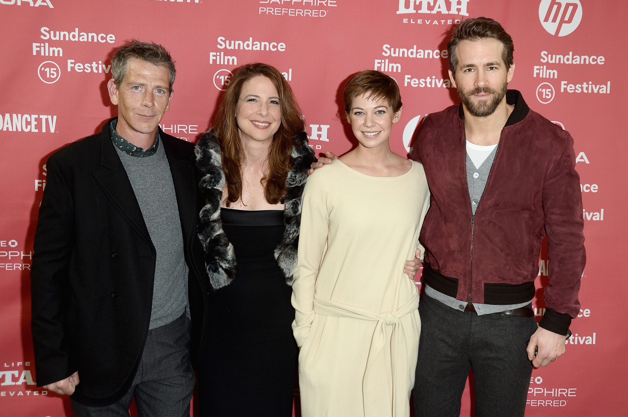 Ryan Reynolds, Ben Mendelsohn, Robin Weigert and Analeigh Tipton at event of Mississippi Grind (2015)