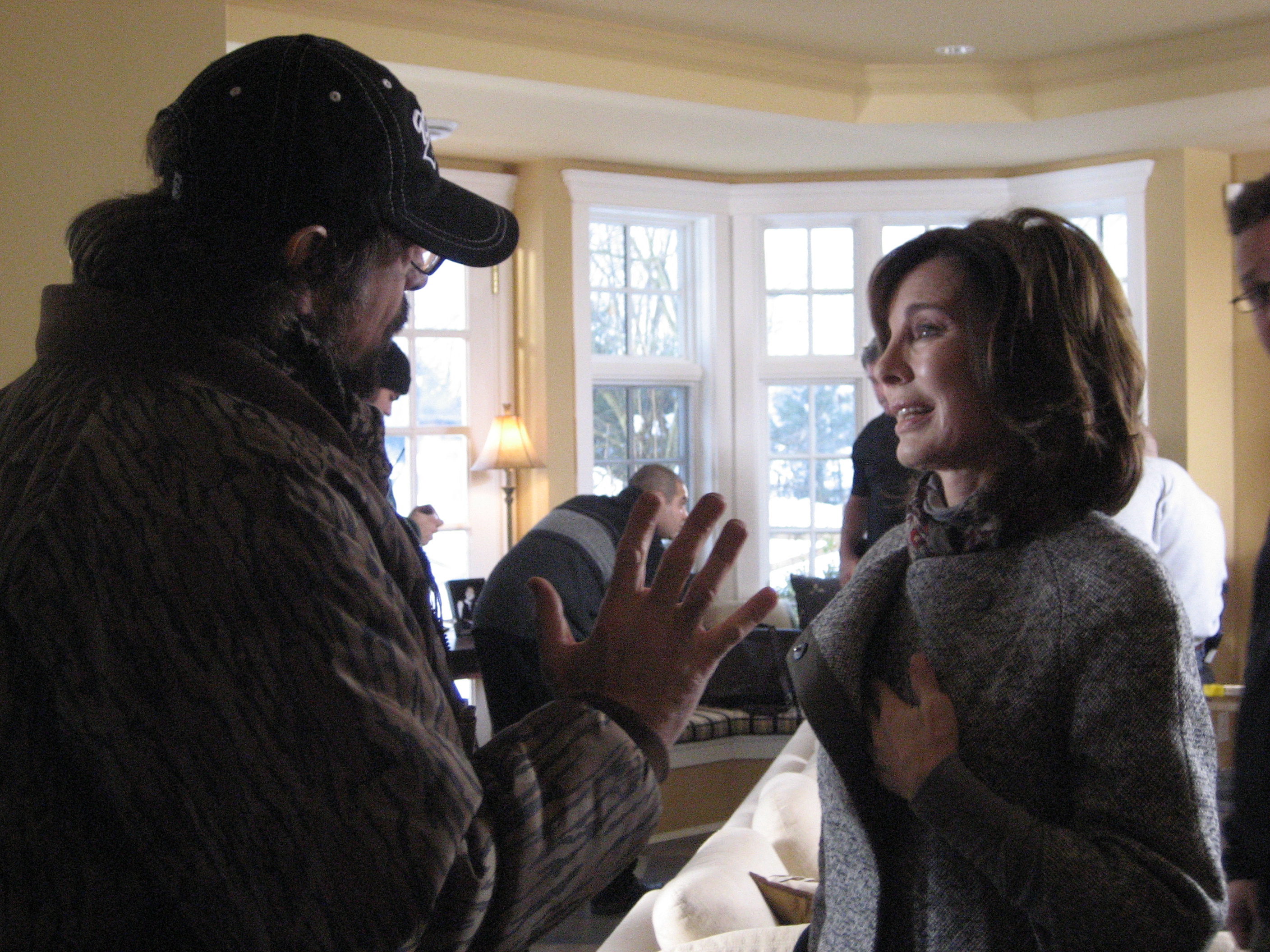 Directing Anne Archer on he set of Judicial Indescretion