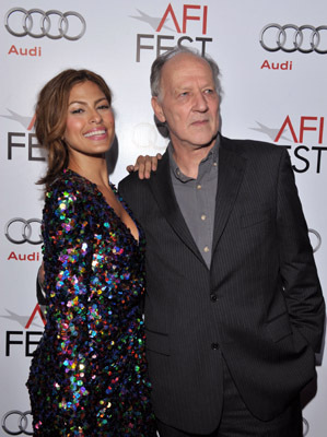 Werner Herzog and Eva Mendes at event of The Bad Lieutenant: Port of Call - New Orleans (2009)