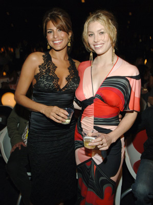 Jessica Biel and Eva Mendes