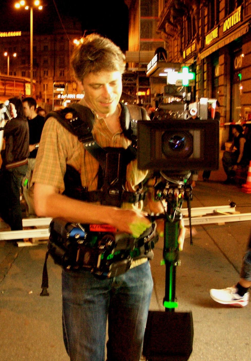 with the friendly permission of Alessandro Brambilla - steadicam operator - on the set of 