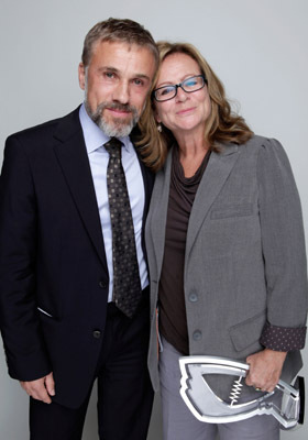 Sally Menke and Christoph Waltz