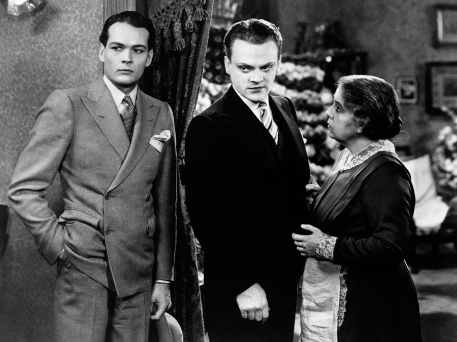 Still of James Cagney, Beryl Mercer and Edward Woods in The Public Enemy (1931)