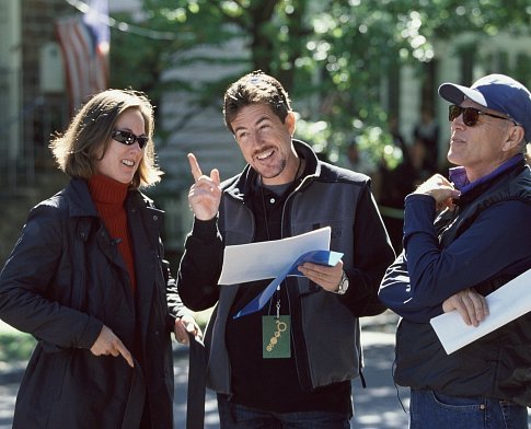 Executive producer Kathleen Kennedy (left) and producers Sam Mercer (center) and Frank Marshall (right) - the producing team behind 