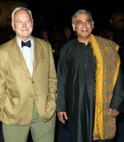 James Ivory and Ismail Merchant at event of Le divorce (2003)
